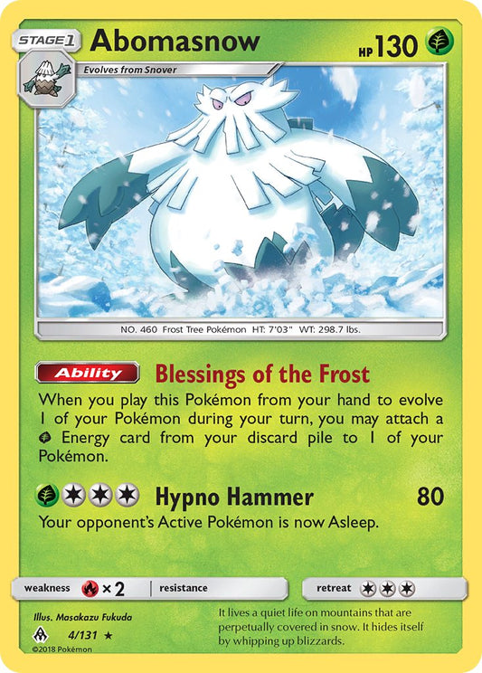 Abomasnow 4/131 Non-Holo Rare - MissingNo.