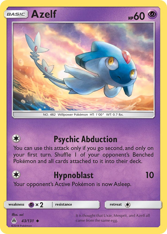 Azelf 43/131 Reverse Uncommon - MissingNo.