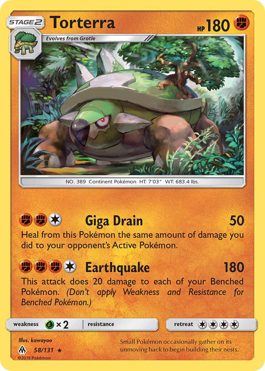 Torterra 58/131 Reverse Rare - MissingNo.