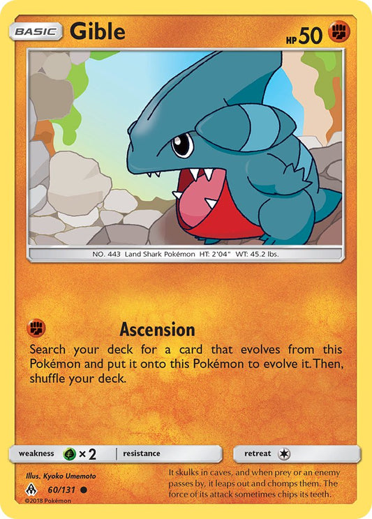Gible 60/131 Reverse Common - MissingNo.