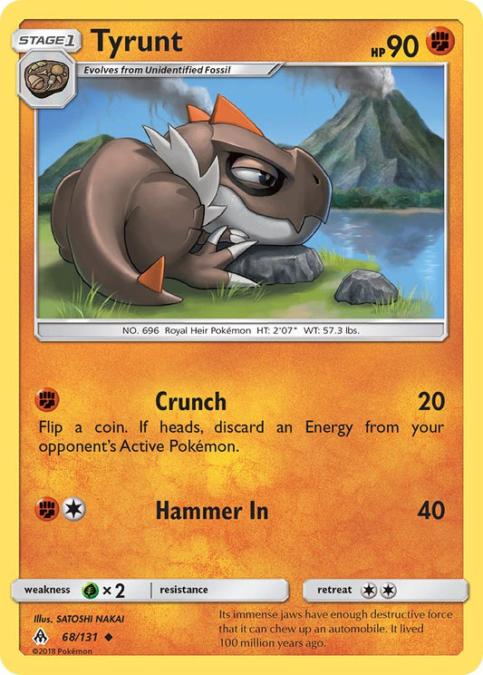 Tyrunt 68/131 Reverse Uncommon - MissingNo.