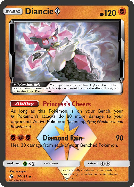 Diancie Prism Star 74/131 Holo Rare Prism Star - MissingNo.