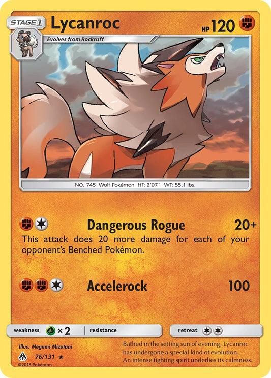 Lycanroc 76/131 Non-Holo Rare - MissingNo.