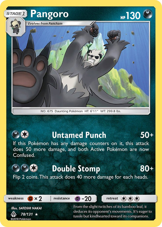 Pangoro 78/131 Reverse Rare - MissingNo.