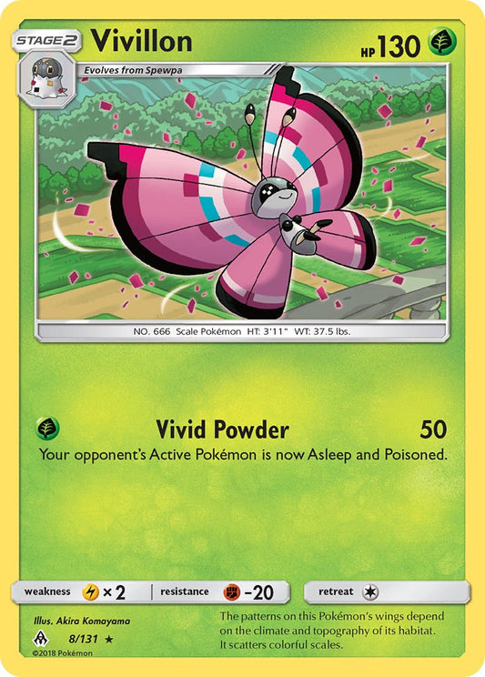 Vivillon 8/131 Reverse Rare - MissingNo.