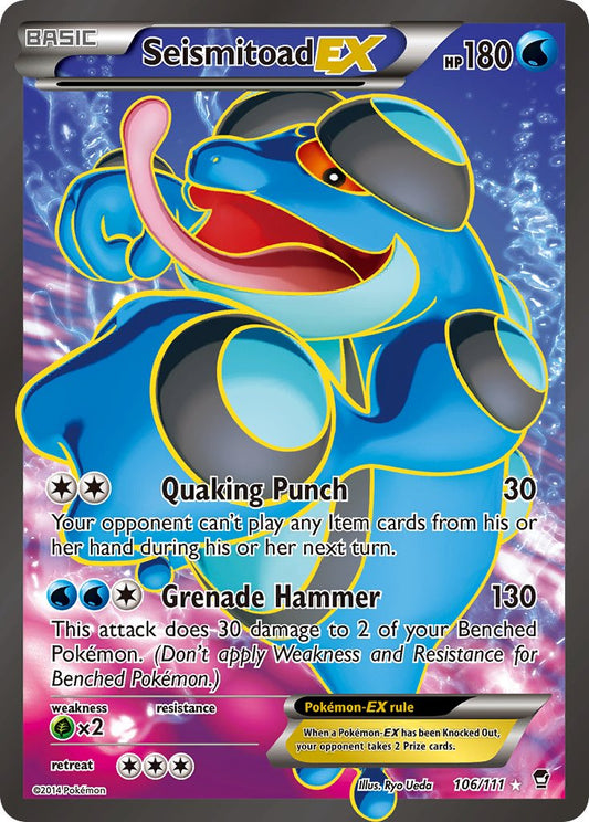 Seismitoad EX 106/111 Holo Ultra Rare EX - MissingNo.