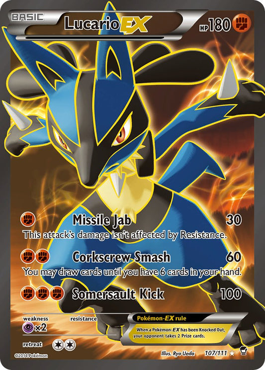 Lucario EX 107/111 Holo Ultra Rare EX - MissingNo.