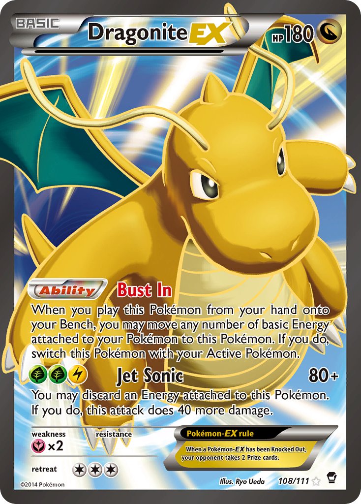 Dragonite EX 108/111 Holo Ultra Rare EX - MissingNo.
