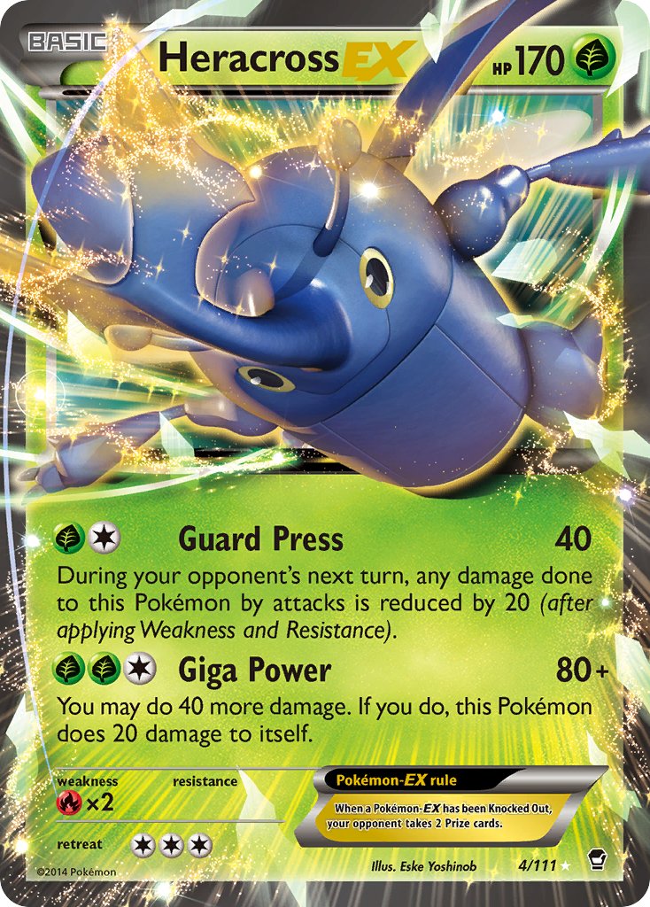 Heracross EX 4/111 Holo Rare EX - MissingNo.