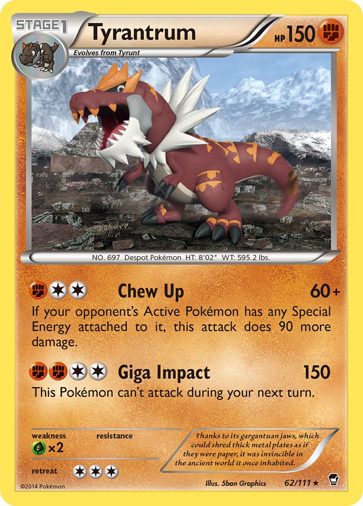 Tyrantrum 62/111 Non-Holo Rare - MissingNo.