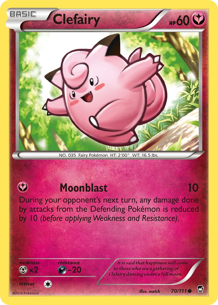 Clefairy 70/111 Reverse Common - MissingNo.