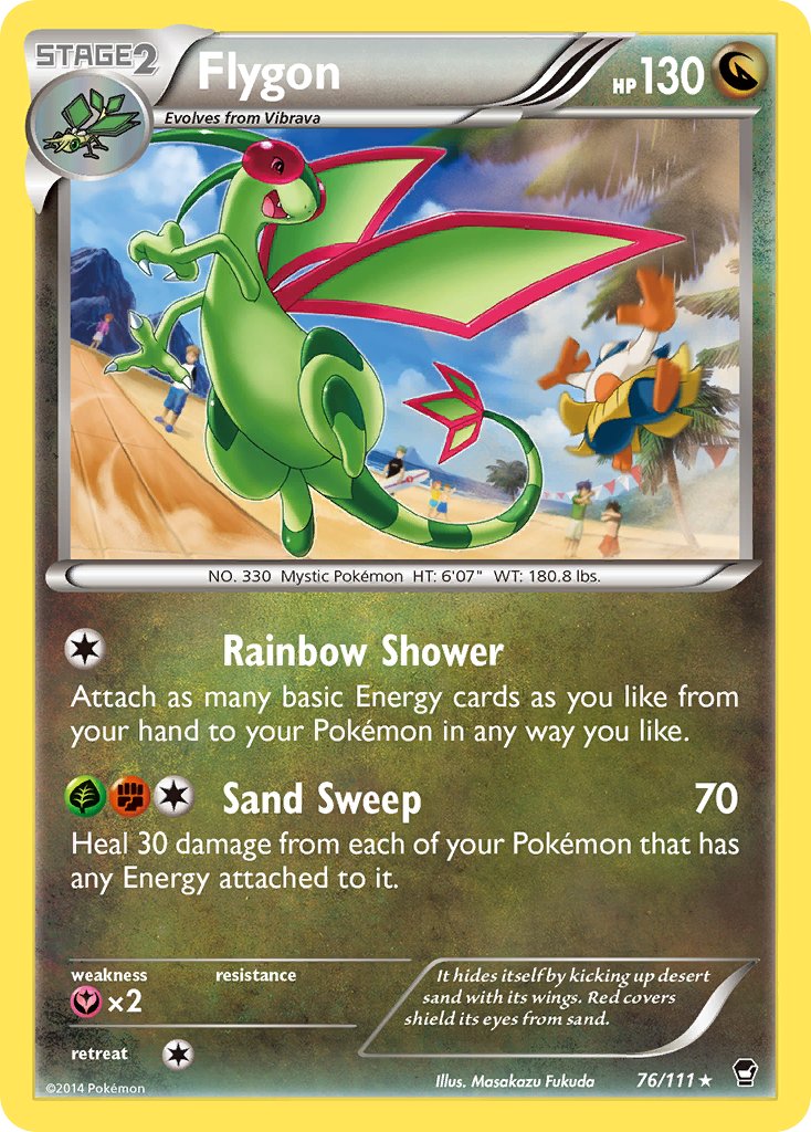 Flygon 76/111 Non-Holo Rare - MissingNo.