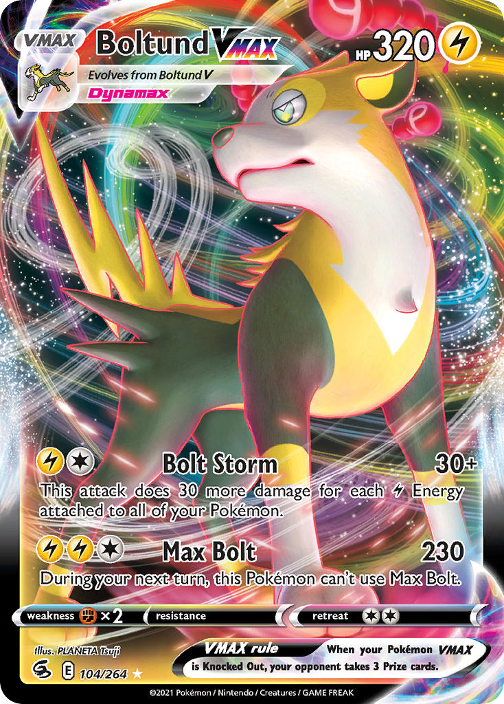 Boltund VMAX 104/264 Holo Rare VMAX