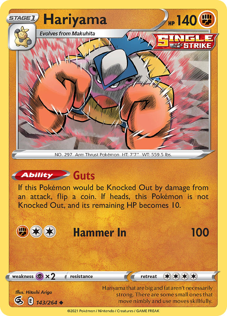 Hariyama 143/264 Reverse Uncommon