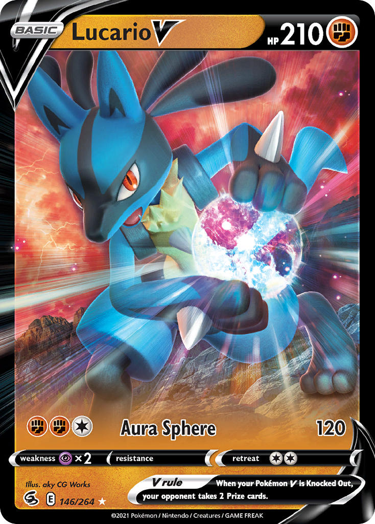 Lucario V 146/264 Holo Rare V