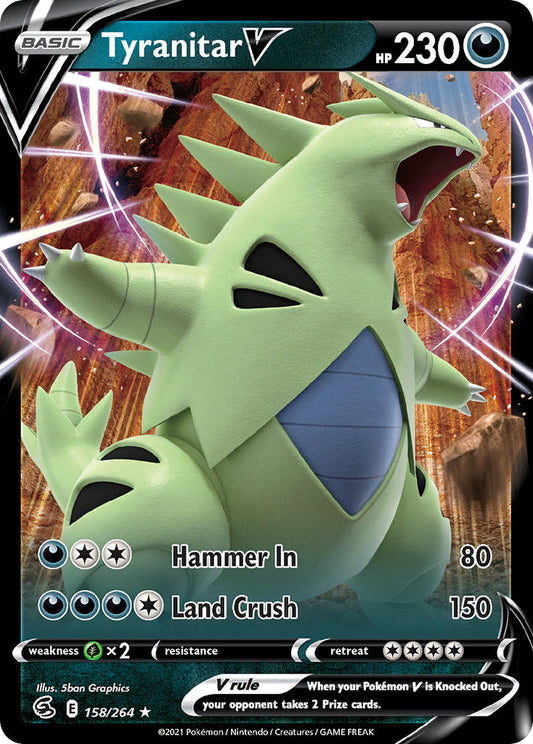 Tyranitar V 158/264 Holo Rare V