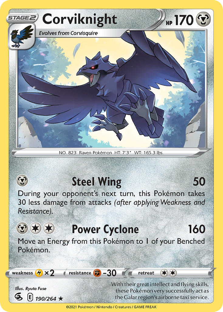 Corviknight 190/264 Non-Holo Rare
