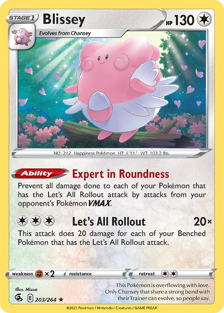 Blissey 203/264 Reverse Rare