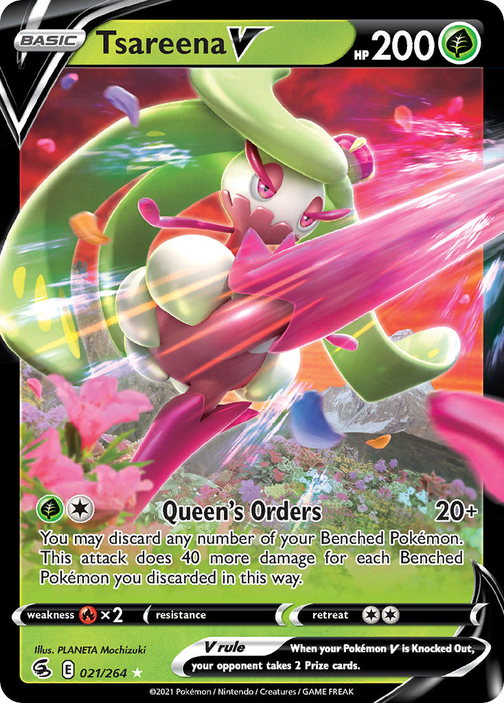 Tsareena V 21/264 Holo Rare V