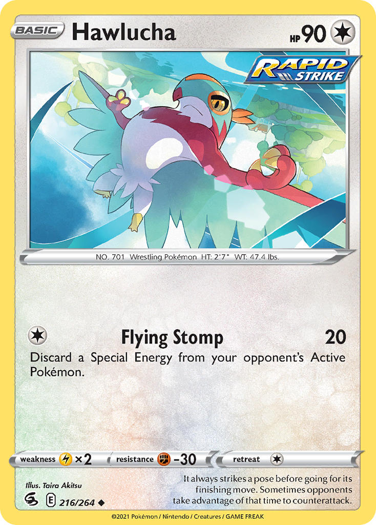 Hawlucha 216/264 Reverse Uncommon