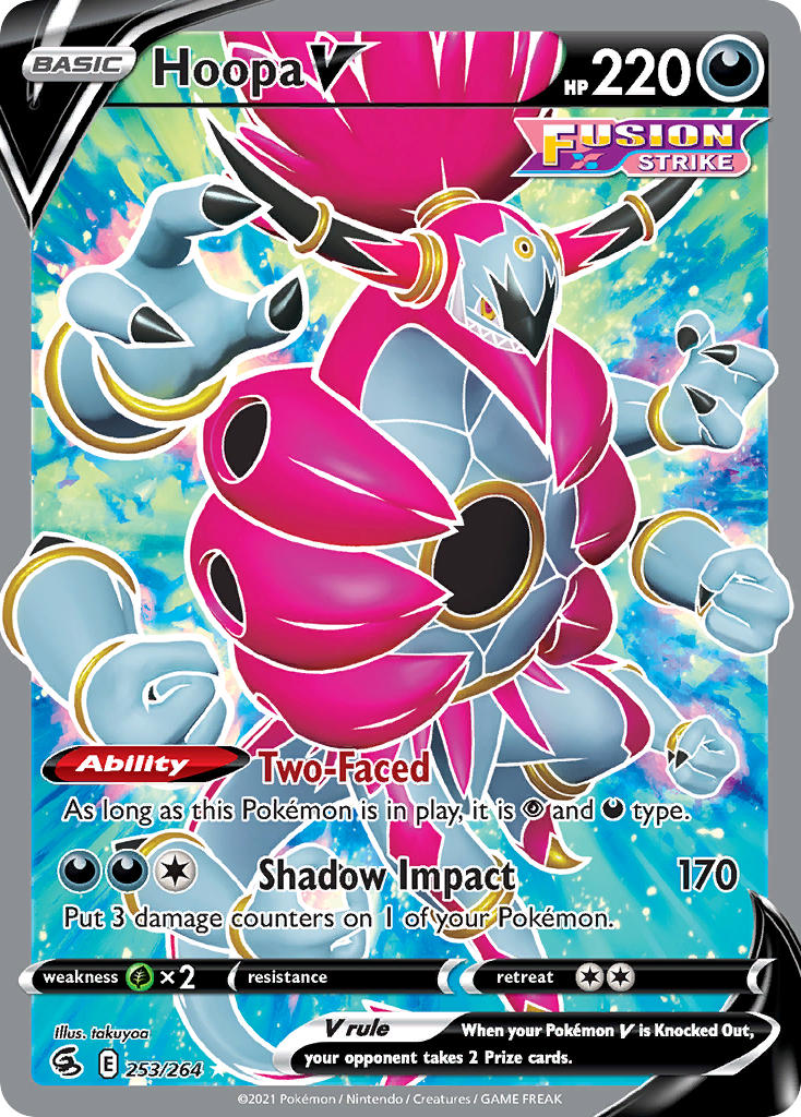 Hoopa V 253/264 Holo Ultra Rare V