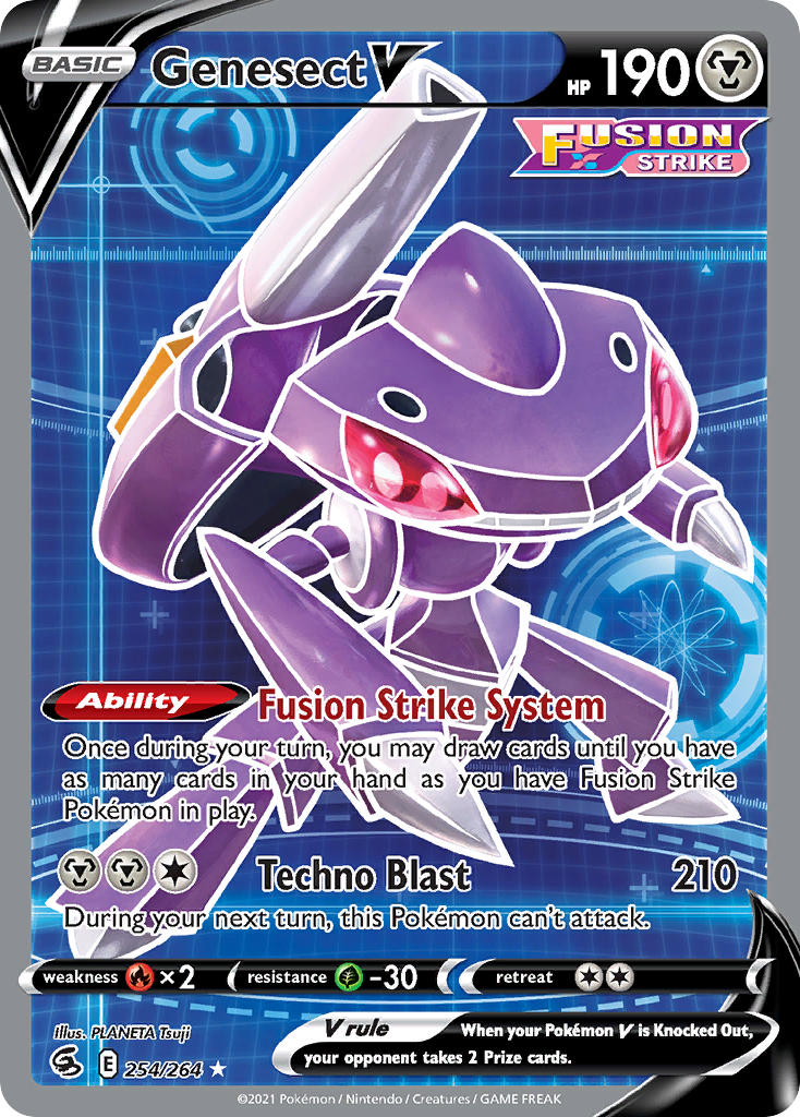 Genesect V 254/264 Holo Ultra Rare V