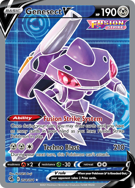 Genesect V 254/264 Holo Ultra Rare V