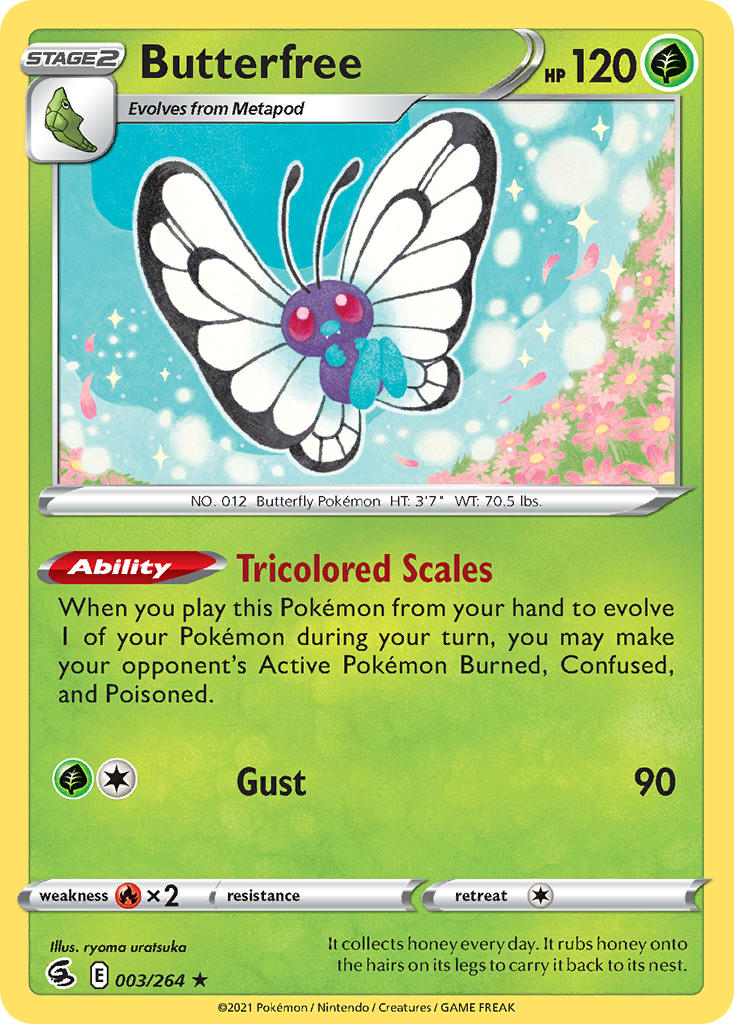 Butterfree 3/264 Reverse Rare