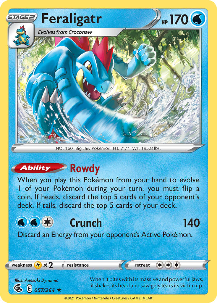 Feraligatr 57/264 Reverse Rare