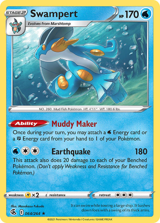 Swampert 64/264 Holo Rare