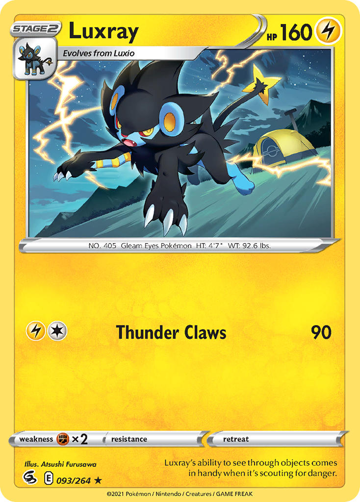 Luxray 93/264 Reverse Rare