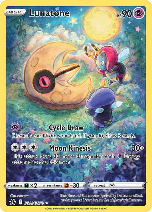 Lunatone GG11/GG70 Holo Rare - MissingNo.