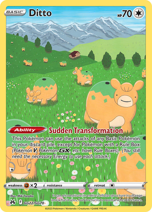 Ditto GG22/GG70 Holo Rare