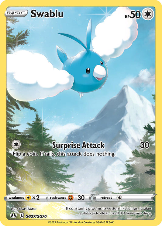 Swablu GG27/GG70 Holo Rare