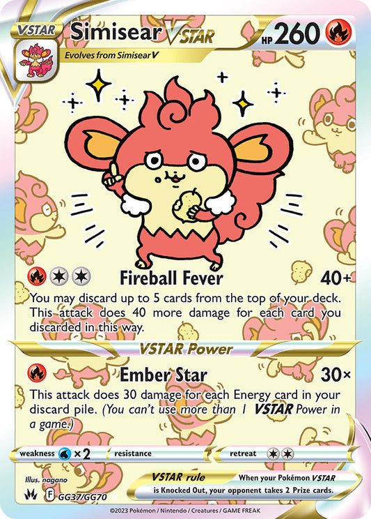 Simisear VSTAR GG37/GG70 Holo Rare VSTAR