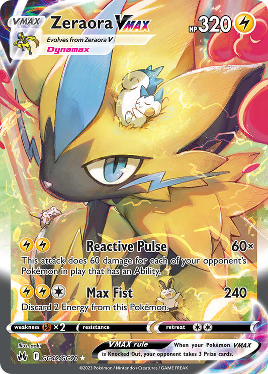 Zeraora VMAX GG42/GG70 Holo Rare VMAX