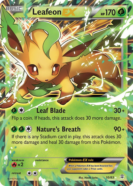 Leafeon EX 10/83 Holo Rare EX - MissingNo.