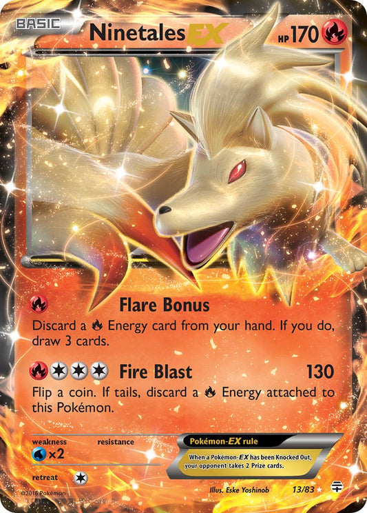 Ninetales EX 13/83 Holo Rare EX - MissingNo.
