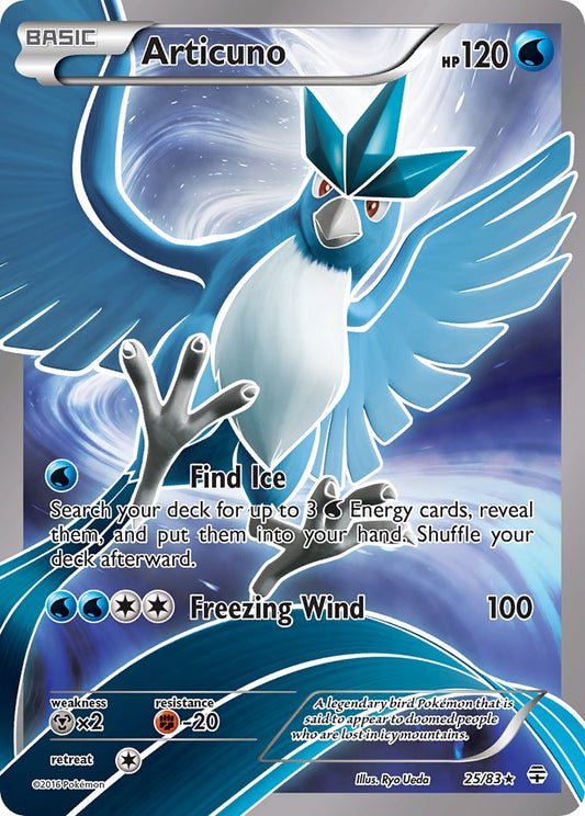 Articuno 25/83 Reverse Rare - MissingNo.