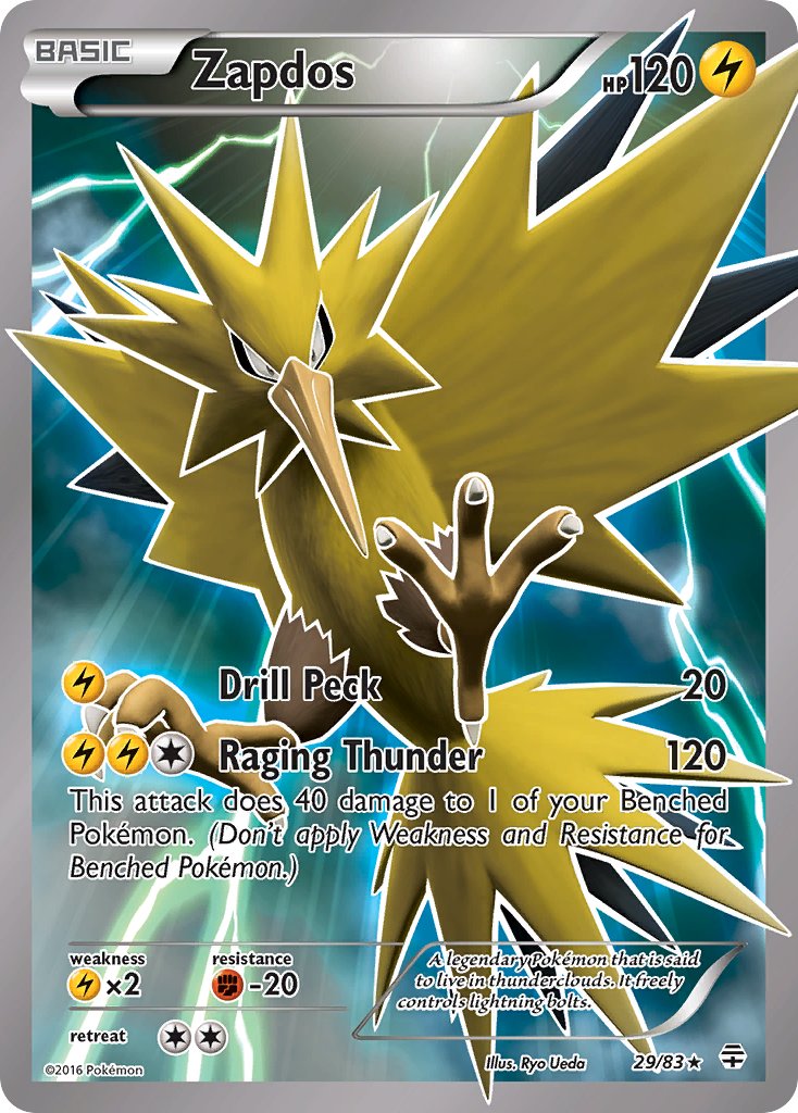 Zapdos 29/83 Reverse Rare - MissingNo.