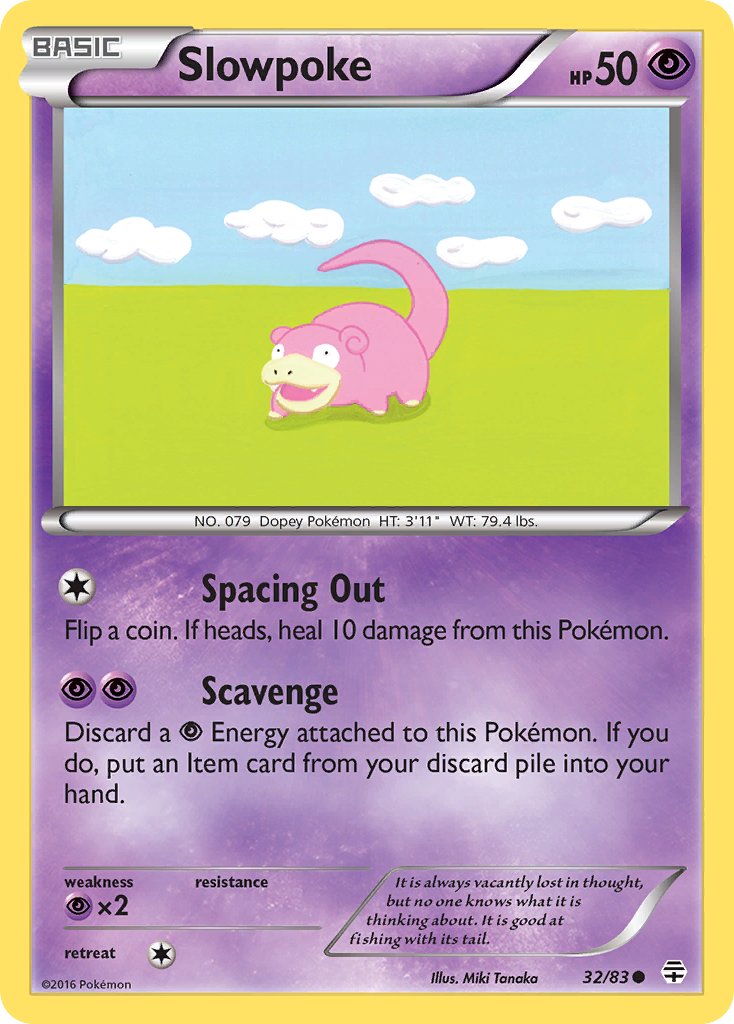 Slowpoke 32/83 Common - MissingNo.