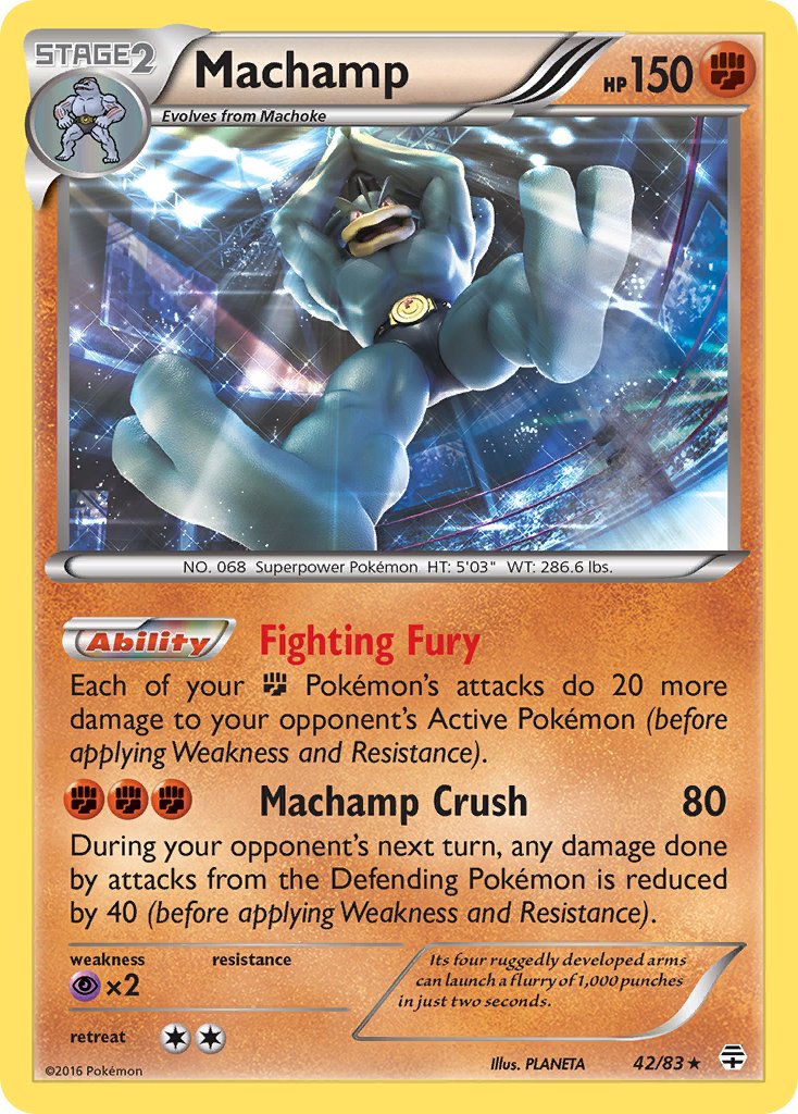 Machamp 42/83 Holo Rare - MissingNo.
