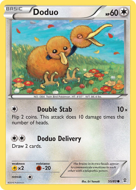 Doduo 55/83 Reverse Common - MissingNo.