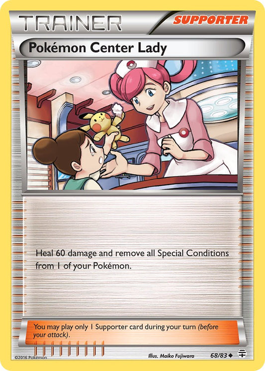 Pokémon Center Lady 68/83 Reverse Uncommon - MissingNo.