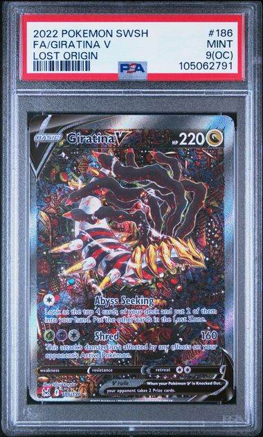Giratina V 186 PSA 9(OC) - MissingNo.