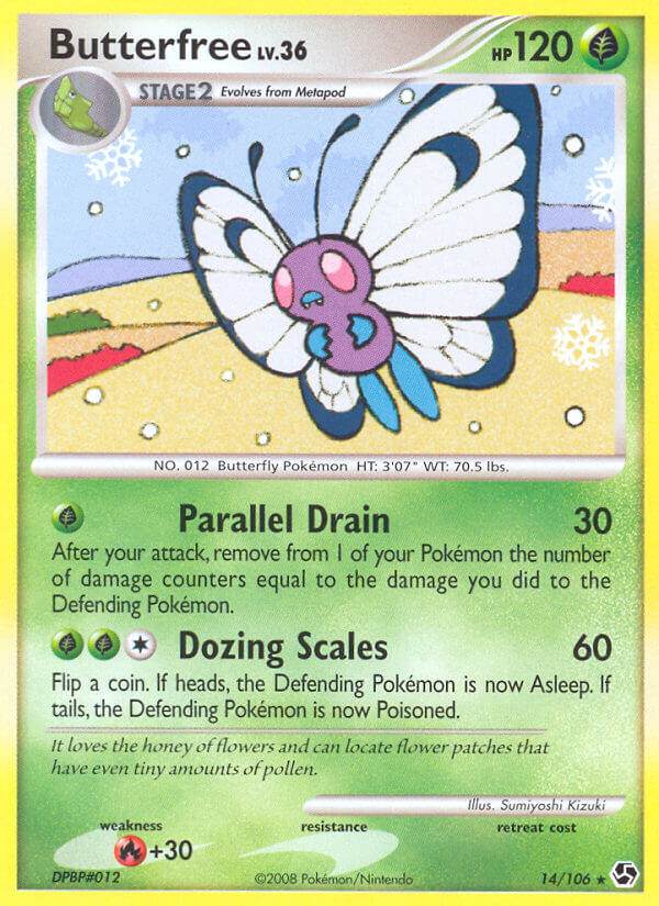 Butterfree 14/106 Non-Holo Rare - MissingNo.