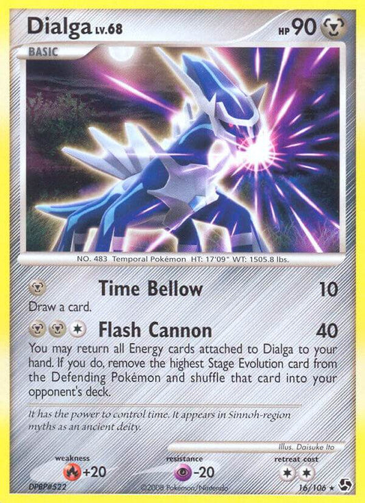 Dialga 16/106 Reverse Holo Stamp Burger King Collection 2009 - MissingNo.
