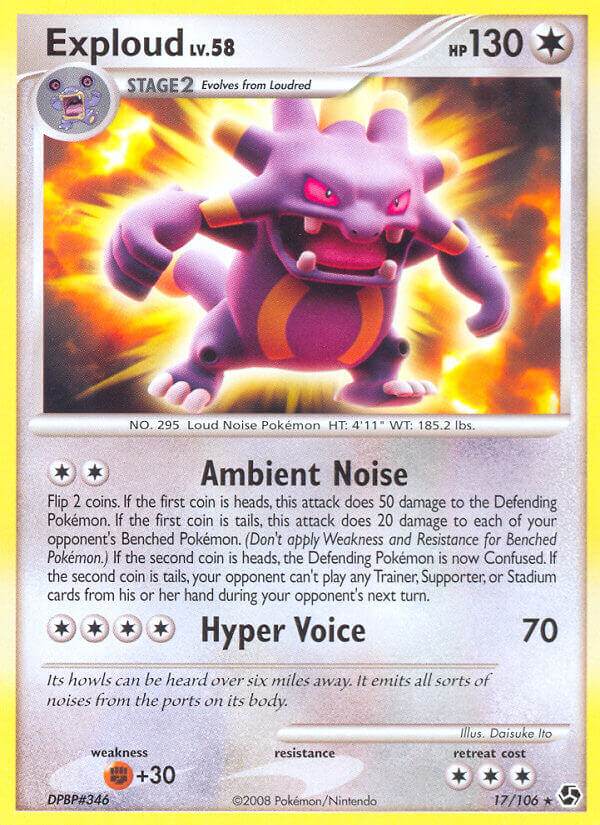 Exploud 17/106 Reverse Rare - MissingNo.