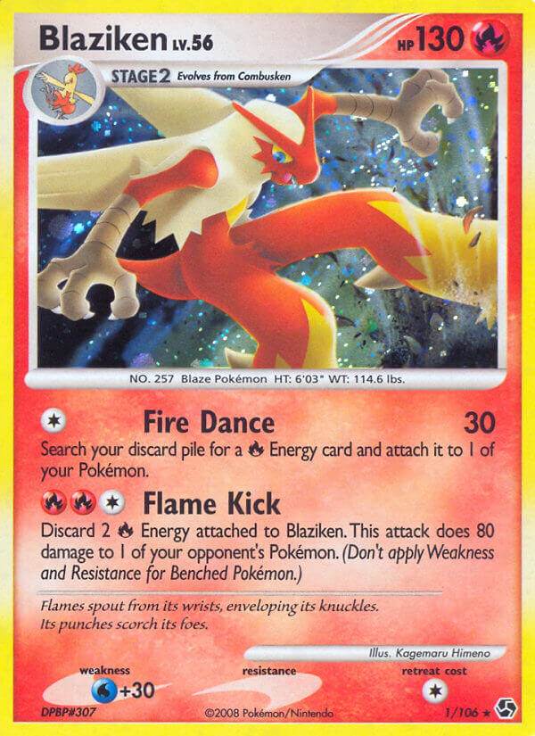 Blaziken 1/106 Reverse Rare - MissingNo.
