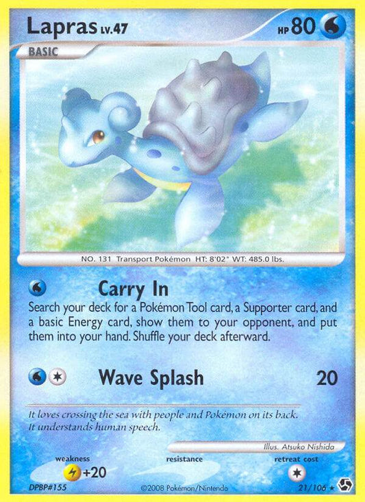 Lapras 21/106 Reverse Rare - MissingNo.